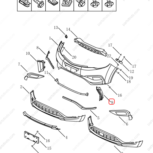 GEELY Grille Air Intake OEM 6010046400 / 1018062964 FOR  Emgrand X7 Sport