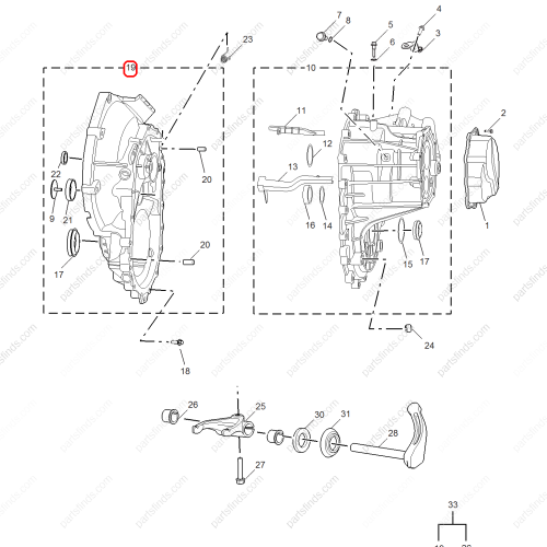 MG Transmission housing OEM 10721434 FOR  MG5 MG GT