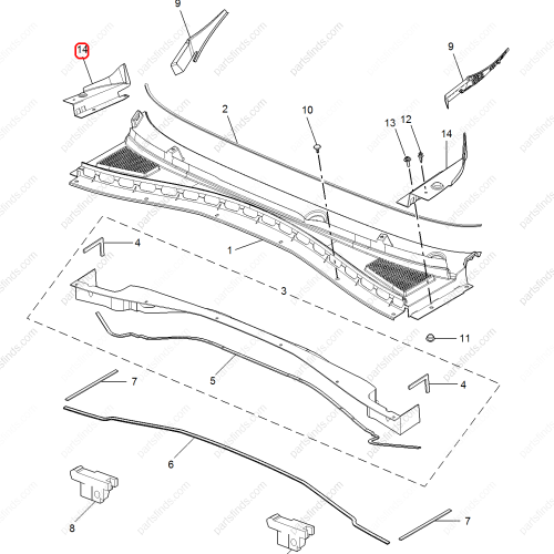 MG Rubber strip OEM 10663961 FOR  MG HS