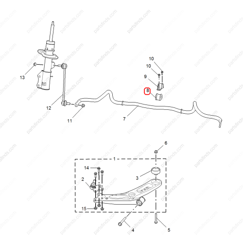 MG Stabilizer Bushing OEM 10119457 FOR  MG6