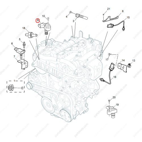 MG Intake air pressure sensor OEM 12681993 FOR  MG ZS MG6 MG HS RX5