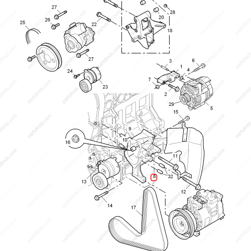 MG Generator bracket OEM BKT200133 FOR  MG550 MG6