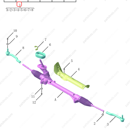 GEELY Steering gear OEM 4036532300 / 6600099591 FOR  OKAVANGO