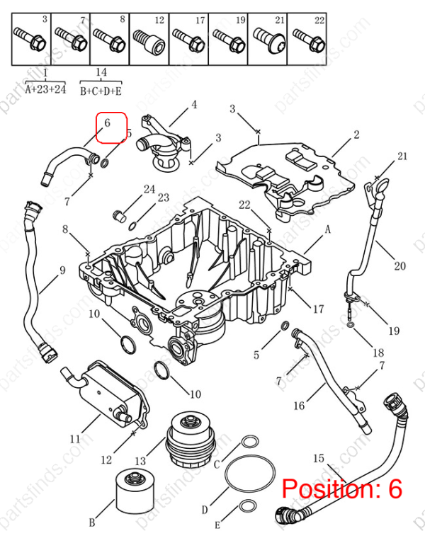 GEELY Engine Radiator Water Hose OEM 1056021200 / 31368577 FOR Coolray