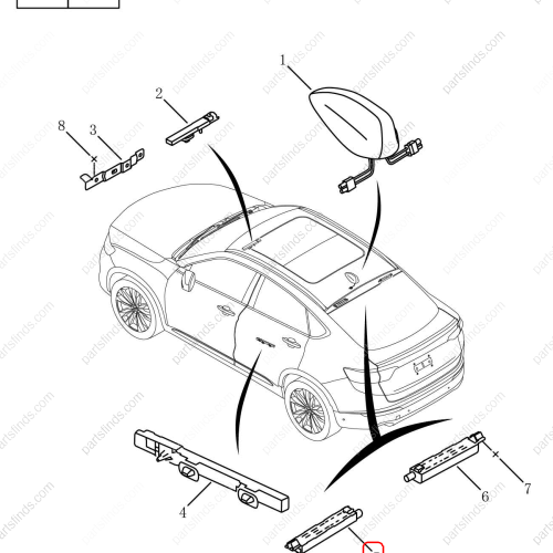 GEELY Signal amplifier OEM 7085016000 / 6600057408 FOR  Tugella