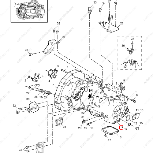 MG Transmission housing OEM 10100894 FOR  MG6