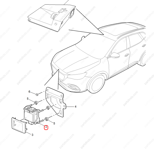 MG Cruise computer bracket OEM 10923377 FOR  MG HS