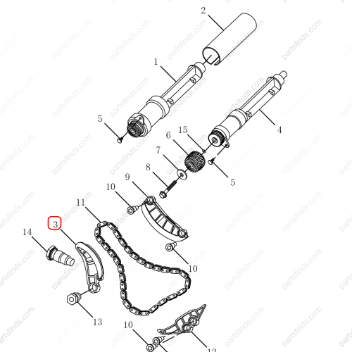 GEELY Balancer shaft chain plate OEM 1042002900 / 1016056383 FOR  OKAVANGO Emgrand X7 Sport