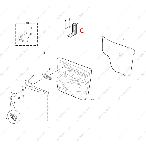 MG Bracket OEM 10229315 FOR  MG ZS