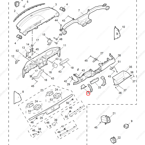 MG STORAGE COMPARTMENT  OEM 10025409ESA FOR  MG550 MG6