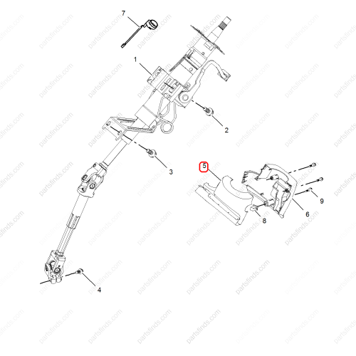 MG Steering column trim panel OEM 50013121 FOR  MG350