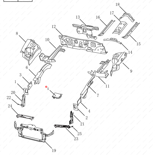 GEELY Battery base OEM 5027007600 / 106203006202 FOR  Emgrand GT