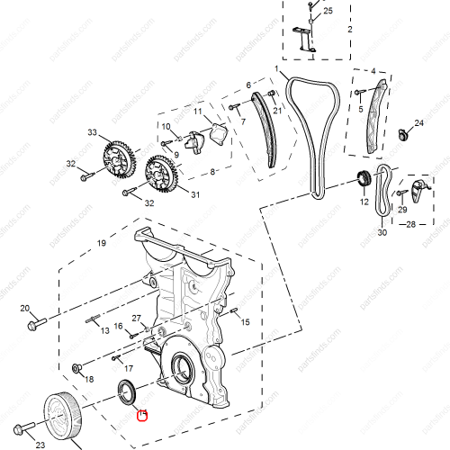 MG Crankshaft oil seal OEM 12661527 FOR  MG ZS MG6 MG5 MG HS RX5