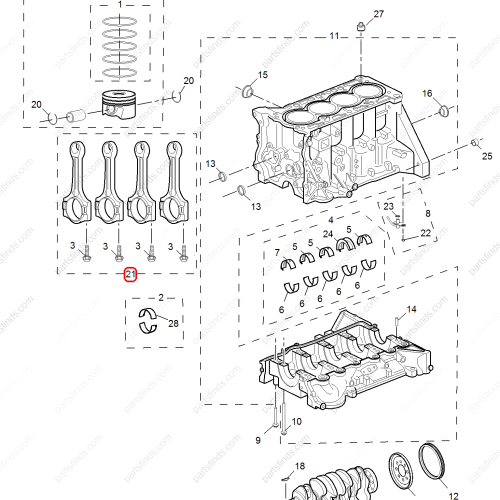 MG Connecting rod OEM 12663619 FOR