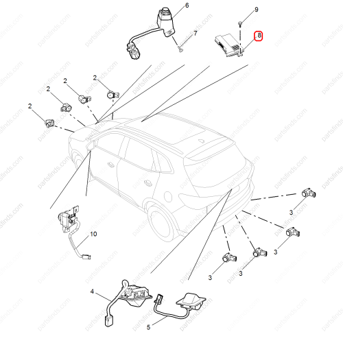 MG Camera control unit OEM 11578947 FOR  MG HS