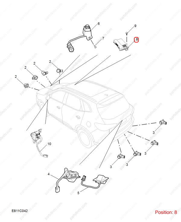 MG Camera control unit OEM 11578947 FOR MG HS