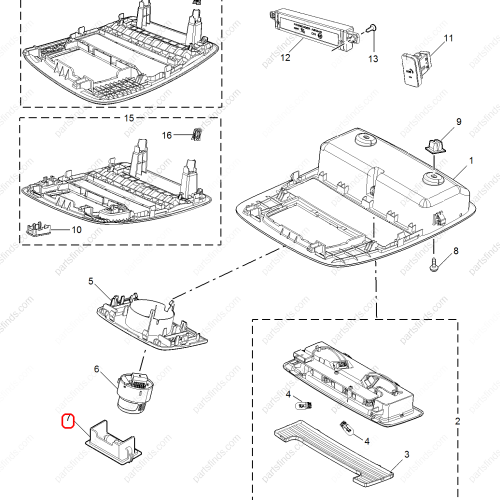 MG Luggage compartment light OEM 10370757 FOR  MG ZS MG6 RX5