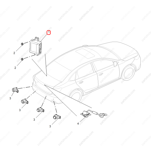 MG Reverse radar control unit OEM 10288026 FOR  MG6 RX5