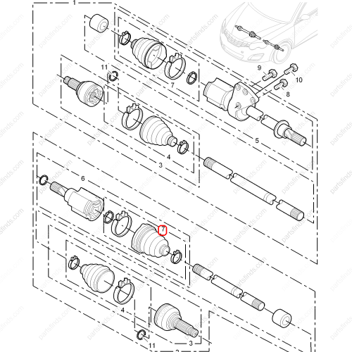 MG CV Boot OEM 10120683 FOR  MG6