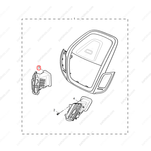 MG A/C Air Vent Grille OEM 10182367 FOR  MG5