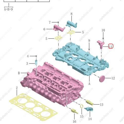 GEELY Camshaft position sensor OEM 1022022300 / 31491073 FOR  Tugella