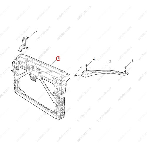 MG Radiator crossbeam OEM 10707139 FOR  MG6