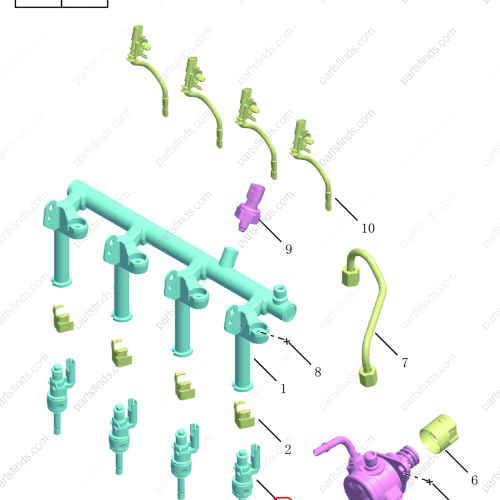 GEELY Fuel injector OEM 2022019100 / 32140135 FOR  Tugella