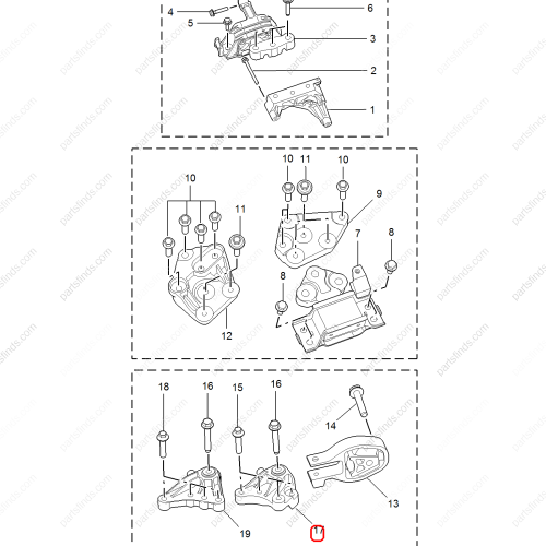 MG Engine mount bracket OEM 10111329 FOR  MG6