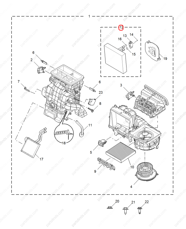 MG A/C Evaporator Core OEM 10264943 FOR  MG6 MG5