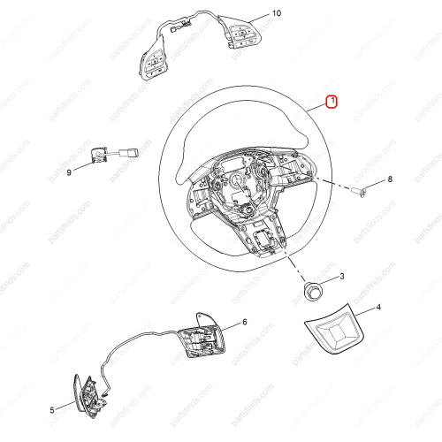 MG Steering wheel OEM 10824927PHD1 FOR  MG6