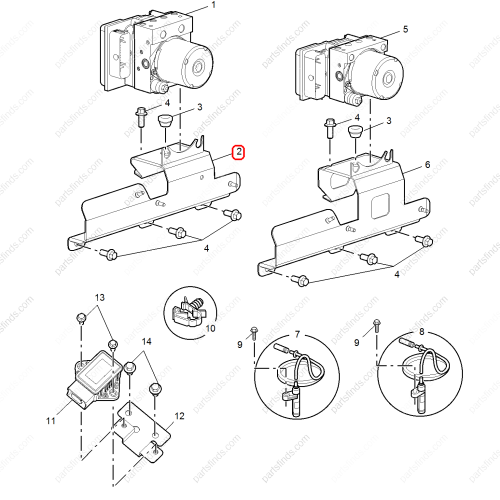 MG ABS pump bracket OEM 10025359 FOR  MG550 MG6