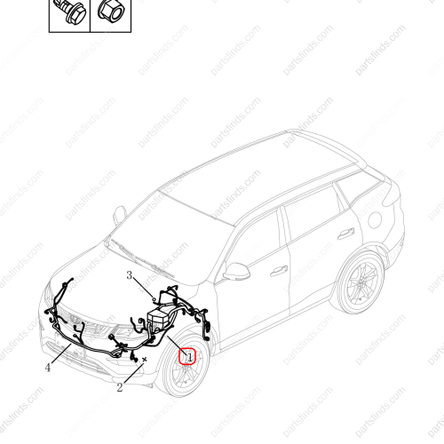 GEELY Engine compartment wiring harness OEM 7013007700 / 1017025458 FOR  Emgrand X7 Sport