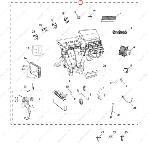 MG Evaporator assembly OEM 10279900 FOR  MG GS