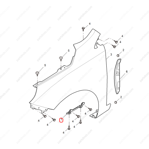 MG Fender Bracket OEM 10088068 FOR  MG5