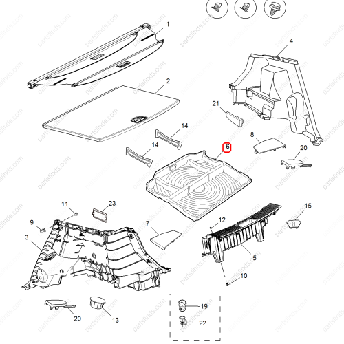 MG Luggage compartment miscellaneous box OEM 10173590ASA FOR  RX5 MG GS