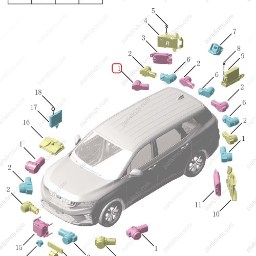 GEELY Parking Sensor OEM 7088034000B04 / 6600002678B04 FOR  OKAVANGO