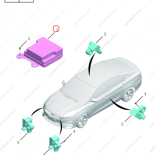 GEELY Airbag control unit OEM 8037011700 / 1013004556 FOR  Binrui