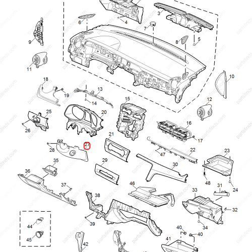 MG Steering column trim panel OEM 10377208 FOR  MG6