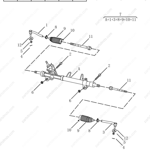 GEELY Steering gear OEM 4036002200 / 1064030312 FOR  Emgrand GT