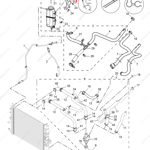 MG Spare water bottle bracket OEM 30000022 FOR  550 MG 6