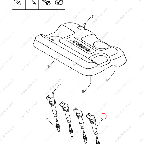 GEELY Ignition coil OEM 1016059991 FOR  Emgrand