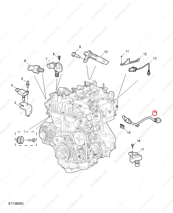 MG Oxygen sensor OEM 11139411 FOR  MG GT