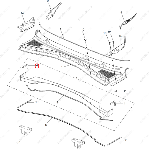 MG Rubber strip OEM 10513509 FOR  MG HS