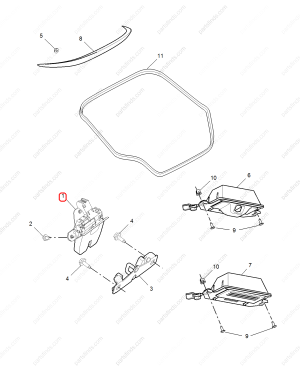 MG Trunk Lock Actuator OEM 10003093ASA FOR  MG6