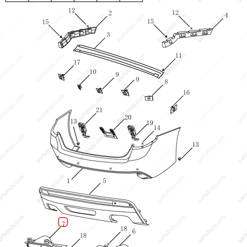 GEELY Rear exhaust pipe cover OEM 6044004400 / 1068030650 FOR  Emgrand GT