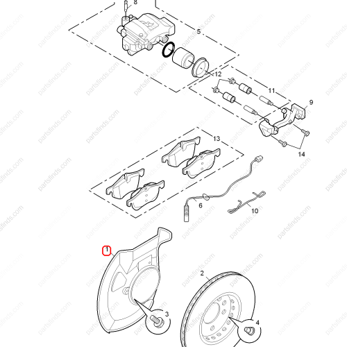 MG Brake shield OEM 10067618 FOR  MG550 MG6 MG750