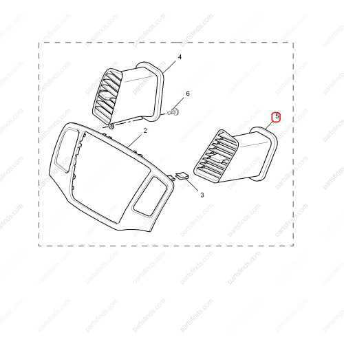 MG A/C Air Vent Grille OEM 50013100 FOR  MG350