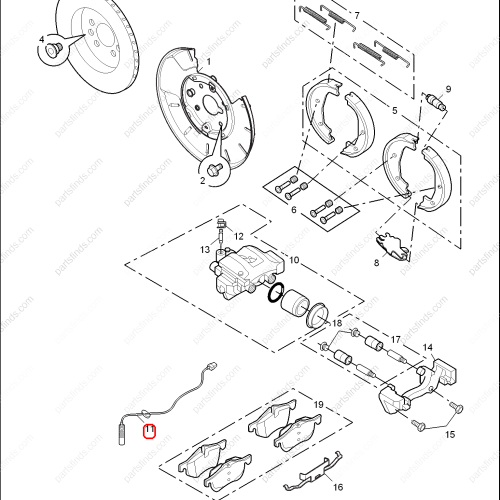 MG Brake sensor wire OEM 30000119 FOR  MG550 MG6