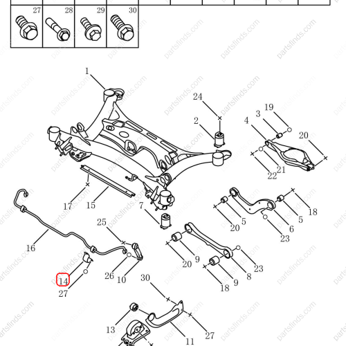 GEELY Balance bar bracket OEM 4086032800 / 6600173204 FOR  Tugella