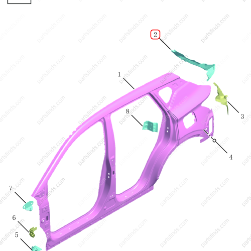 GEELY Tailgate water channel OEM 5038058400C15 / 6600157066C15 FOR  Coolray